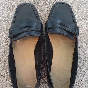 Black loafers